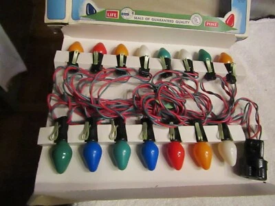 $19.99 • Buy Vintage Amico Christmas Tree Lights C7 15 Multcolor Set 2515 NOS New NIB 1950s