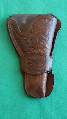 Antique Vintage A.L.P. Co. Western Tooled Leather Holster  - 242 • $49.99