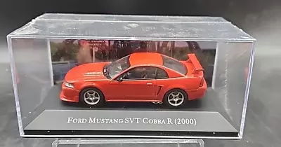DEAGOSTINI American Cars 1:43 Scale 2000 FORD SVT COBRA R In Red Diecast W Case • $30.95