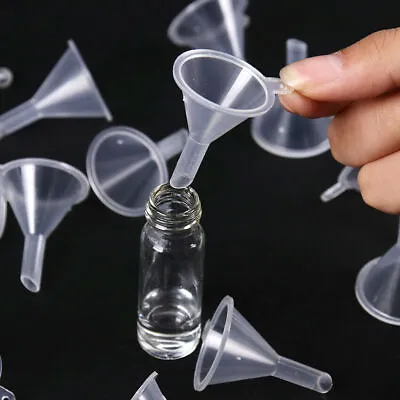 £2.99 • Buy 10x Small Plastic Filling Mini Funnel  Atomisers Diffusers Bottles Perfume Vape