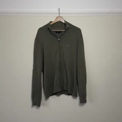 £15 • Buy NEW Men's Marlboro Classics Khaki Green Knitted Zip Jumper Knit Cardigan Size M