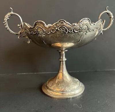 Antique German 800 Silver Footed Dish Bowl Compote Two Handle  • $229