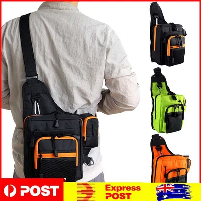 $24.29 • Buy Fishing Bag Multi-pocket Fishing Bag Storage Zipper Fishing Gear Bag For Outdoor