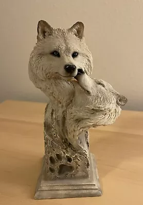 Joe Slockbower Sculpture Artic Wolf No. 38410 DEVOTION Mill Creek Studios Rare • $18.99