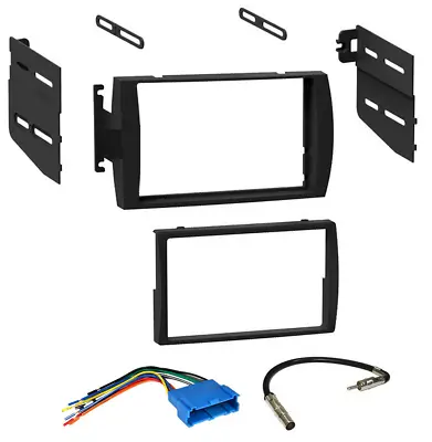Car Radio Stereo Double Din Dash Kit Harness Antenna For 1996-99 Cadillac Devill • $15.99