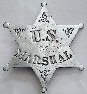 U.S. Marshal Lapel Pin Badge Replica Old West Style • $12.99
