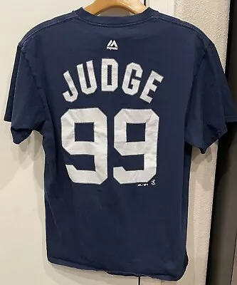 Majestic New York Yankees Aaron Judge Jersey T-shirt Mens Medium • $35