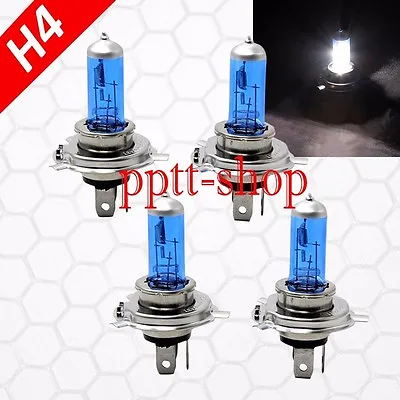 Combo 2 Pair H4 9003 HB2 12V 60/55w Halogen Headlight Light Bulbs White High/Low • $12.80