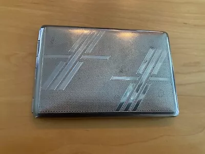 Vintage French Embossed Silver Metal Clasp Cigarette Case  • $20