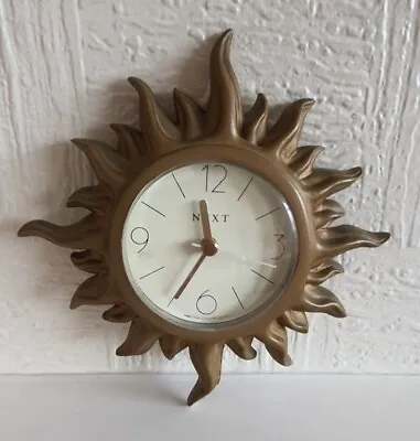 £5 • Buy NEXT Small Sun Design Wall Clock