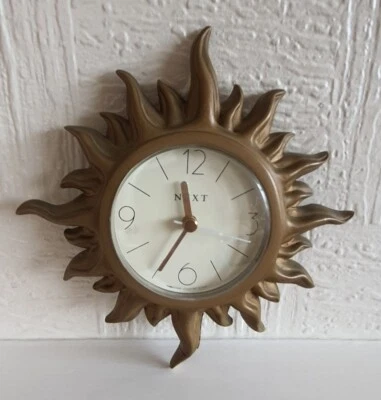 £5 • Buy NEXT Small Sun Design Wall Clock