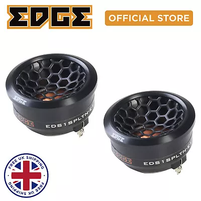 Car Tweeters Component EDGE Street 240 Watts Max Titanium Dome Tweeters - Pair • £39.99