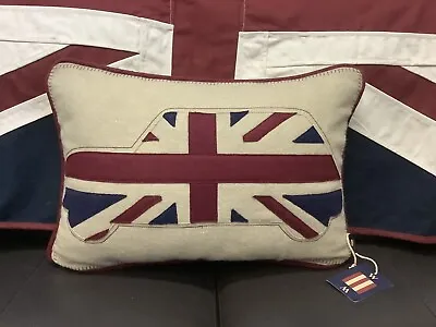 Union Jack Mini Patriotic Felt Couch Cushion By Woven Magic (12x18inch) • £24.95