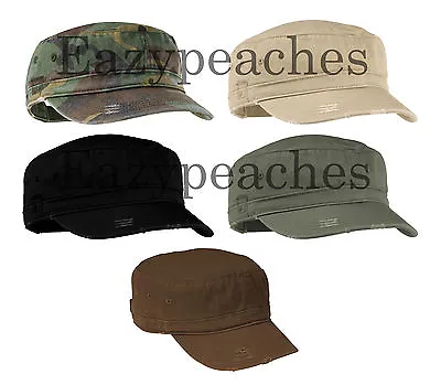 Men's Women's Low Profile Military Style Hat Cap Distressed Look Adjustable • $12.95