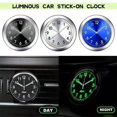 Pocket Small Mini Luminous Quartz Analog Watches Stick-On Clock For Car/ Boat • $6.69