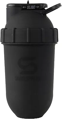ShakeSphere Tumbler Protein Shaker Bottle 24oz Capsule Shape Mixing Matte Black • $12.50