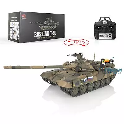 Henglong 2.4Ghz 1/16 TK7.0 WWII Millitary Russia T90 RTR RC Tank 3938 Model • $222.90