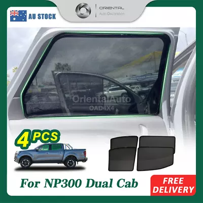 4PCS Magnetic Window Sun Shade Mesh Cover For NP300 D23 Dual Cab • $67.50