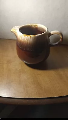 Vintage McCoy USA 7020 Brown Drip Glaze Creamer 4  Tall • $9.99