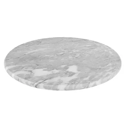 Homeries Marble Round Cheese Tray Board (12 Inches) - White Elegant Serving Plat • $34.16