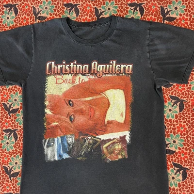 $39.99 • Buy VINTAGE Christina Aguilera T-Shirt Back To Basics Tour Concert Sz Medium Rap Tee