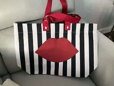 Lulu Guiness Tote Bag John Lewis/waitrose Limited Edition Bnwt Beach Bag Lips • £15.99