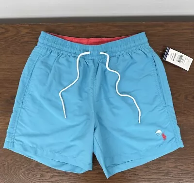 Polo Ralph Lauren Margie Blue Pink Hawaiian Boxer Swim Shorts Extra Small XS • £0.99