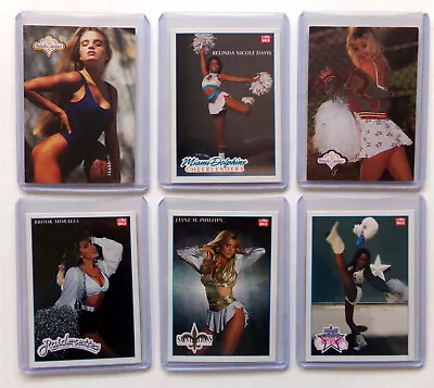 NFL Cheerleader Fridge Magnet Set 6x Mixed Trading Card Lot In Magnetic Displays • $8