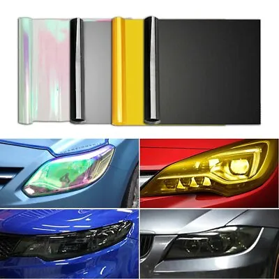 Car Headlight Taillight Fog Light Tint Film Wrap Sticker Protector Accessories • $9.59