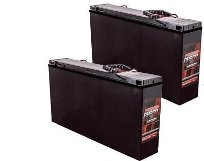 2x Power AGM Slim Size Front Terminal 12V 150AH Deep Cycle Battery Fridge Solar  • $999.90