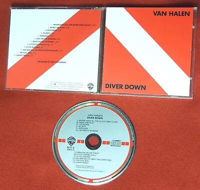 VAN HALEN Diver Down 1982 WEST GERMANY Target CD Rare 1pr 01 Matrix Audiophile • £8.53