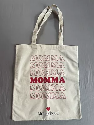 NEW Motherhood MOMMA Cotton Canvas Tote Bag Maternity Gift New Without Tags • £6.80