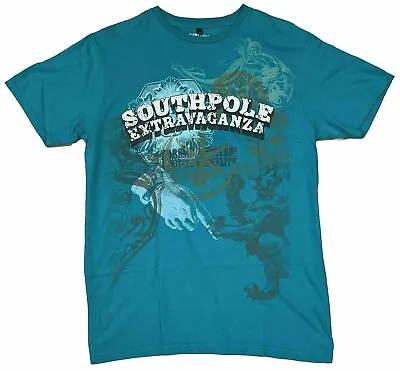 Southpole Extravaganza Premium Edition T-shirt XL Turquoise Blue 100% Cotton • $12.93