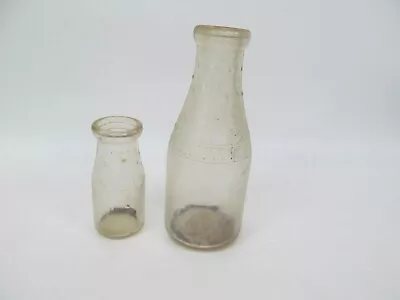 2 Alexandria VA Dairy Bottles Quart And Small (Half Pint?) • $15.29