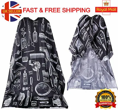 £3.99 • Buy Professional Hair Cutting Gown Salon Barber Hairdressing Cape Unisex Apron Uk