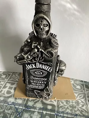 Steampunk  Decorated  Mixed Media  Jack Daniels  70cl  Empty Bottle No 36 • $30.31