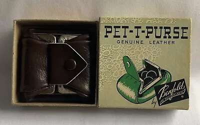 Vintage PET-T-PURSE - By Benfold Of Philadelphia - Geniune Leather Coin Purse • $9.99