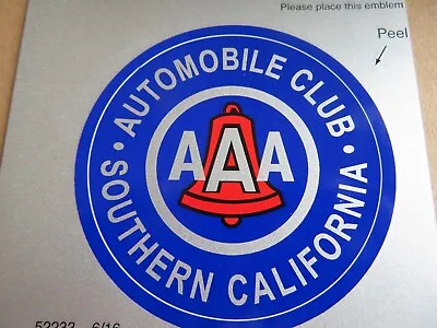 AAA Automobile Club Reflective Rear Bumper Decal Sticker NEW- Fast Free Shipping • $4.50