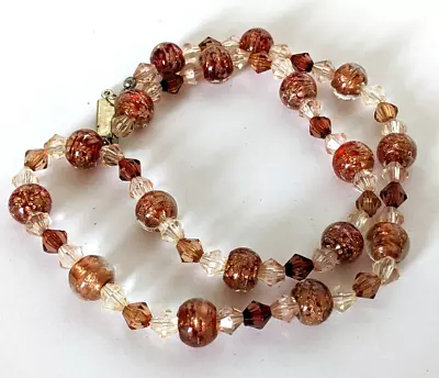 Vintage Beautiful Venetian Glass Bead Princess Necklace V10 • £10