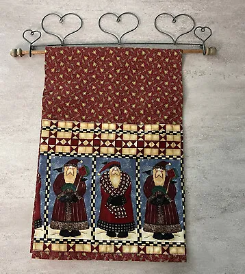 New Handmade Hanging Kitchen Dish Towel  Christmas Santa  With Metal Hanger • $11.18