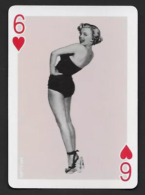 Marilyn Monroe Playing Card Single Swap Six Of Hearts - 1 Card • $2.24