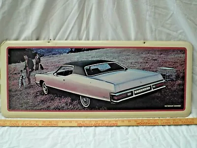Dealership Showroom Sign/Dealer Promo Poster 1972 Mercury Monterey 72 Marquis • $499.99