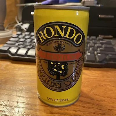 Vintage Rondo Citrus Soda Pop Can 12oz All Aluminum Yellow Can • $2.99