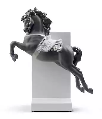 Lladro Horse On Pirouette Figurine Silver Figurine Ref. 01008720- Official • $730