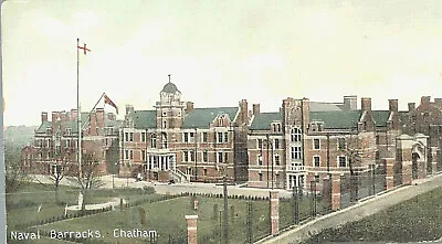 VIntage Postcard-Naval Barracks Chatham  (AKA HMS Pembroke) UK • £7.59