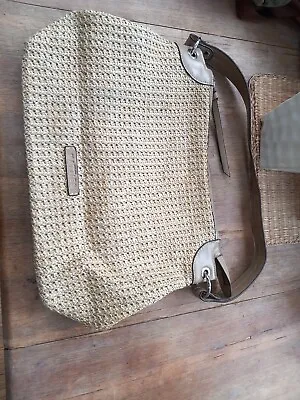 Matties Basket Weave Bag Large 11 Inch/ 15inch Zips & Inner Pockets. • £2.95