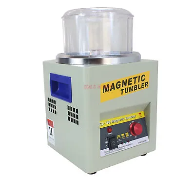 Magnetic Tumbler Polisher Metal Jewelry Polishing Machine Time Control 2000RPM • £563.02