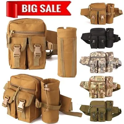 Outdoor Tactical Fanny Pack Bumbag Waist Bag Military Hip Belt Hiking Fishing • $9.01