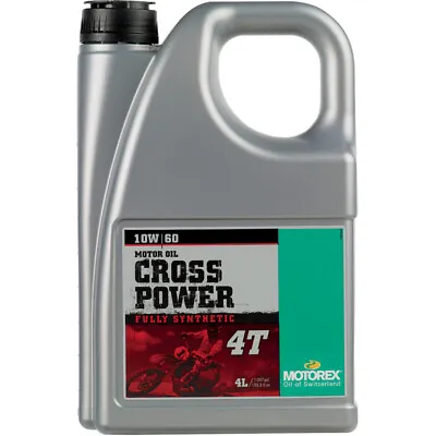 Motorex Cross Power 4T Full Synthetic 4-Stroke Motor Oil | 10W-60 | 4 Liter • $81.48