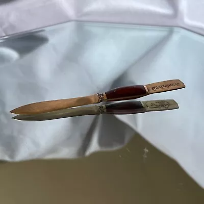 Vintage Brass & Teak Wood Letter Opener Singapore Lion Fish - 5  • $9.99